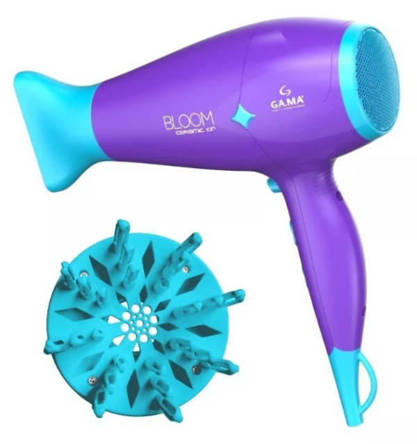 Secador De Pelo Gama Bloom Diamond Ceramic Ion Violeta - Imagen 2