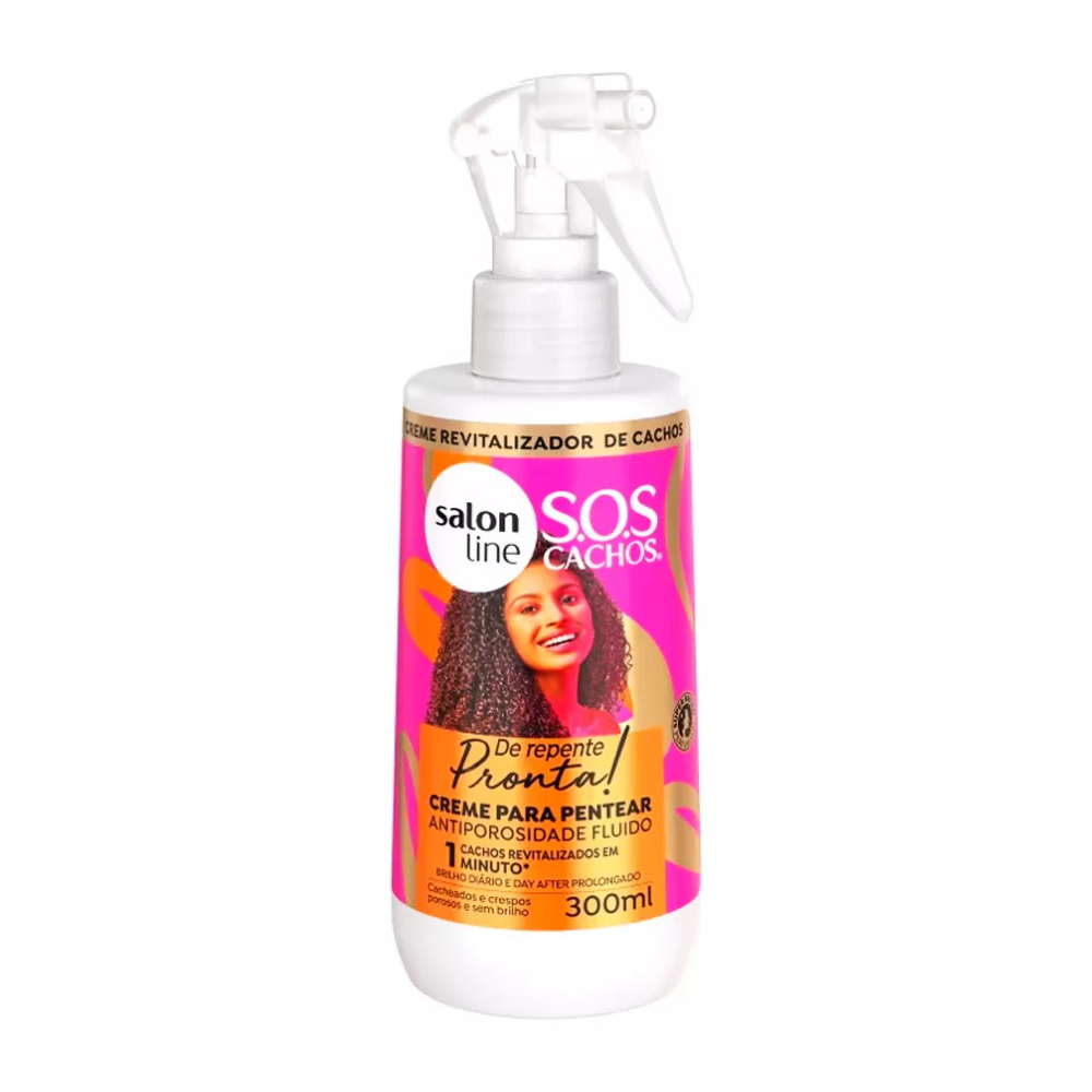 hfkd Salon Line Sos De Repente Pronta Crema De Peinar Rulos 300ml - Imagen 1