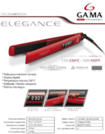 Planchita De Pelo Ga.ma Italy Elegance Digital Led Roja - Imagen 2
