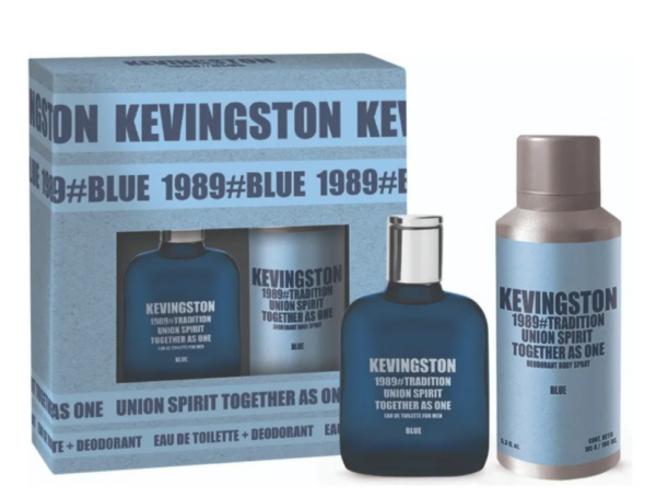 Pack Perfume Kevingston 1989 Blue 60ml Edt + Deo - Imagen 2