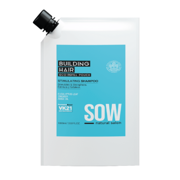 SOW Shampoo Recargable Building Hair 1000ML - Imagen 3