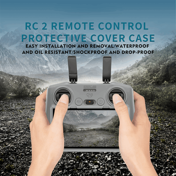Funda Protectora Silicona Para Control Remoto Drone Dji Rc2 - Imagen 2
