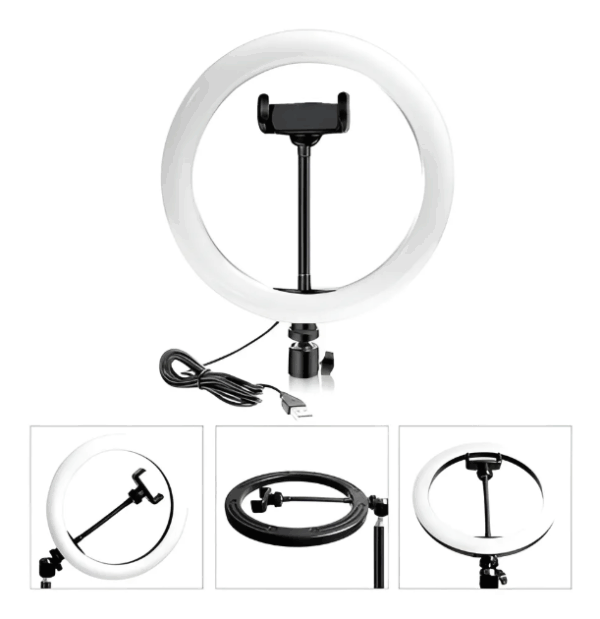 Aro De Luz Led 26cm USB Con Colores - Imagen 3