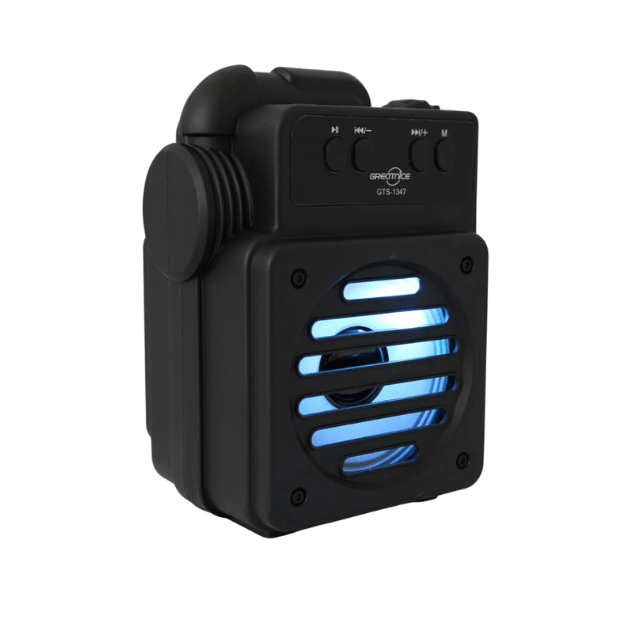 parlante negro 1 Parlante Portatil USB Negro GTS 1347 - Imagen 1
