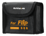 Bolsa Ignifuga Para 3 Baterías De Drone Dji Flip Negro