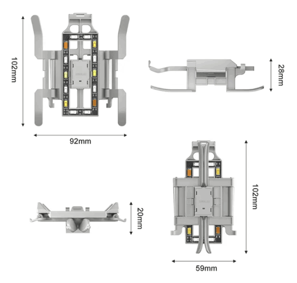 Tren De Aterrizaje Extensible LED Para Drone Mini 3 PRO - Imagen 7