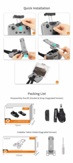 Soporta Para Tablet Sunnylife Drone DJI RC 1 + Correa Sujetadora - Imagen 5