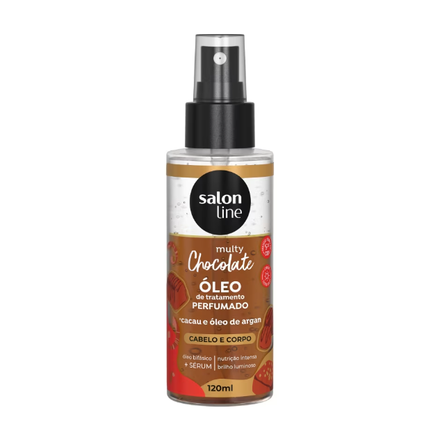 Oleo Perfumado De Tratamiento Salon Line Multy Chocolate x120ml Cabello y Cuerpo