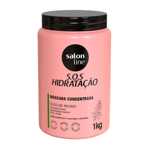 Tratamiento Salon Line S.O.S Hidratación Oleo De Ricino x 1kg