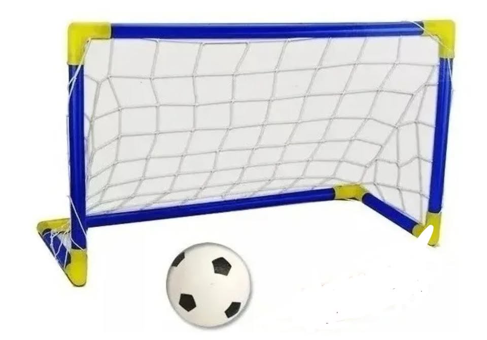 ARCO L Set Arco de Fútbol Infantil Plástico con Red, Pelota e Inflador - Imagen 1
