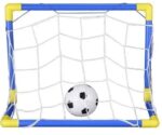 Set Arco de Fútbol Infantil Plástico con Red, Pelota e Inflador - Imagen 2