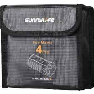 Bolsa Ignífuga Sunnylife DJI Mavic 4 Pro - Para 3 Baterías -